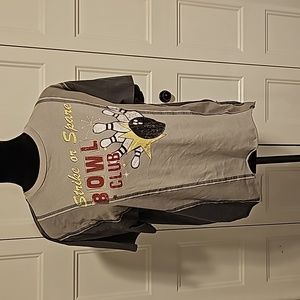 Grey bowl club tee, size medium